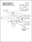 Kingston B Regenerator Vaporizer Carburetor Assembly