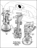Black/White Flow Diagram of Kingston B1 Gasifier Vaporizer Carburetor