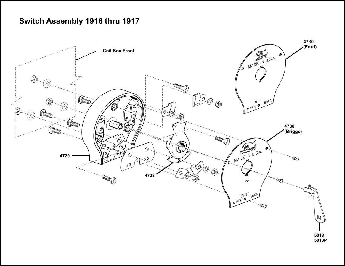 1916-1917 Switch Assembly