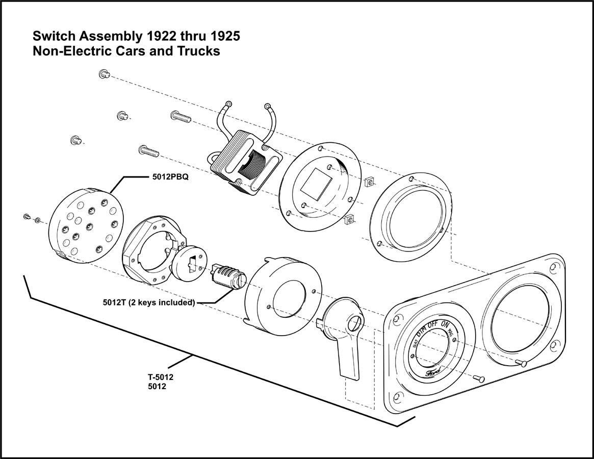 1922-1925 Switch Assembly Non-Starter Cars