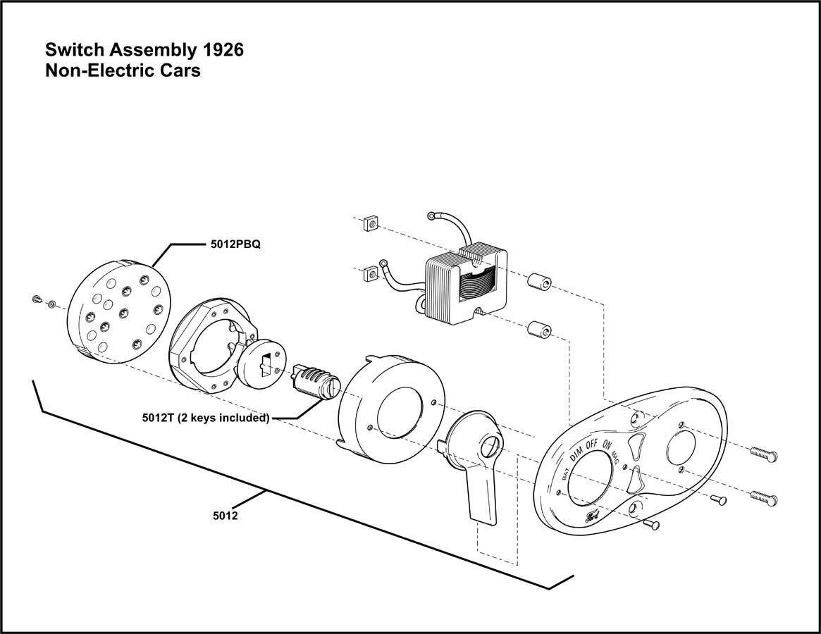 1926 Switch Assembly Non-Starter Cars