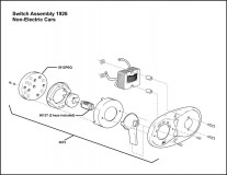 1926 Switch Assembly Non-Starter Cars