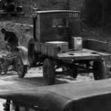 Road Work Crew Between Wellsford and Te Hana, New Zealand