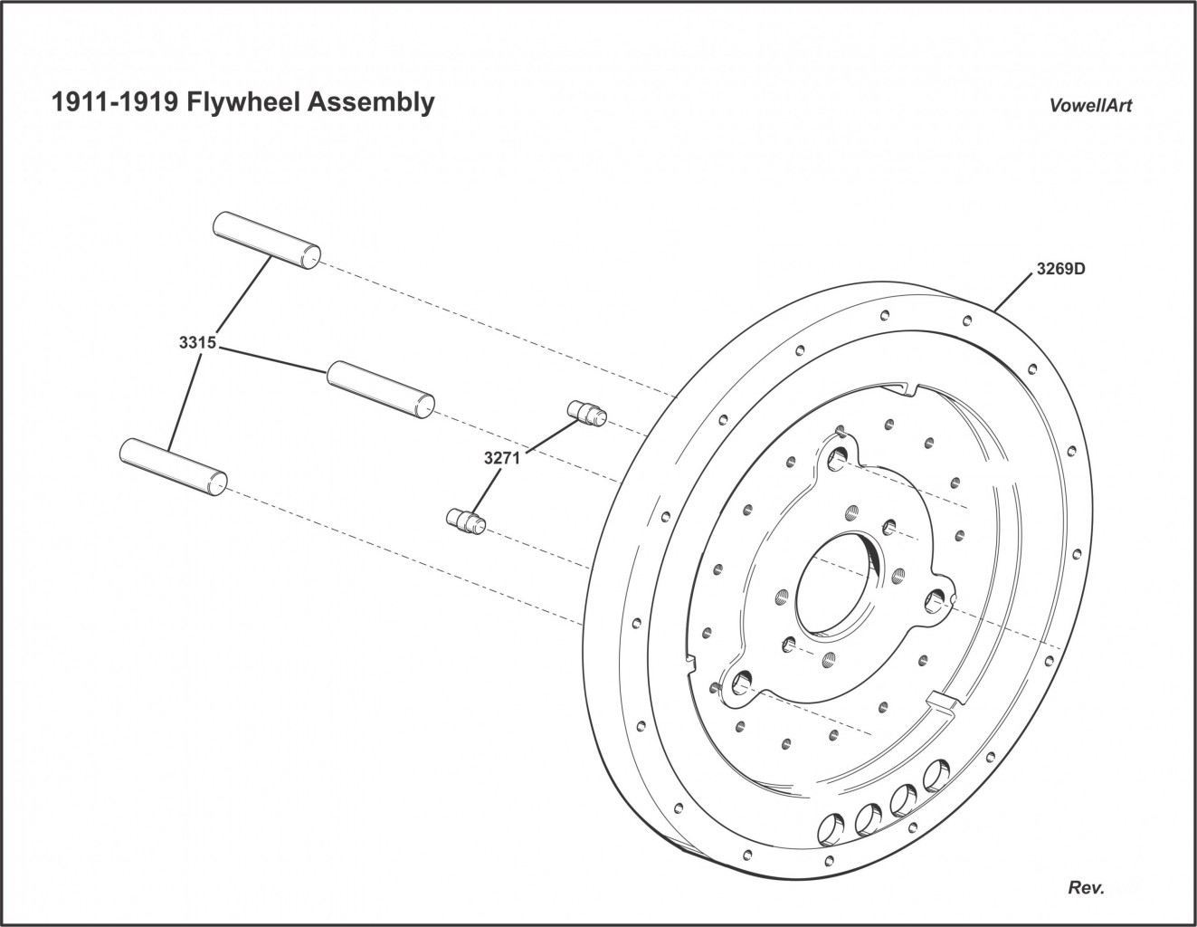 1911-1919 Flywheel Assembly