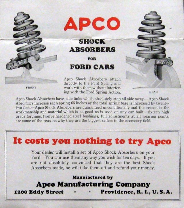 Shock Absorbers: "APCO" Springs