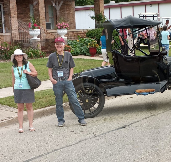 Caught John Reagan and his wife on our way out!