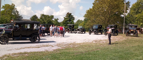 Gathered just before lunch