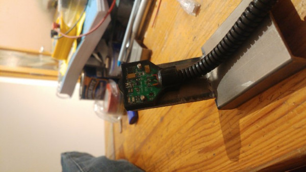 With temporarily mounted sensor