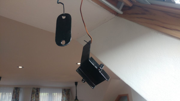 Painted black