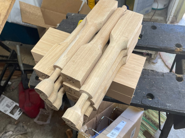 Spokes off the lathe