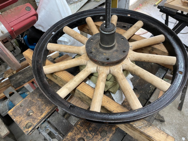 Wheel in the press