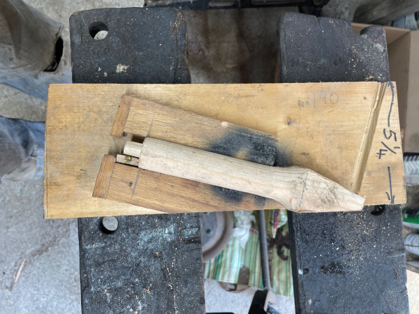 Tooling to cut the 15 degrees