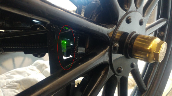 Left rear wheel from outside