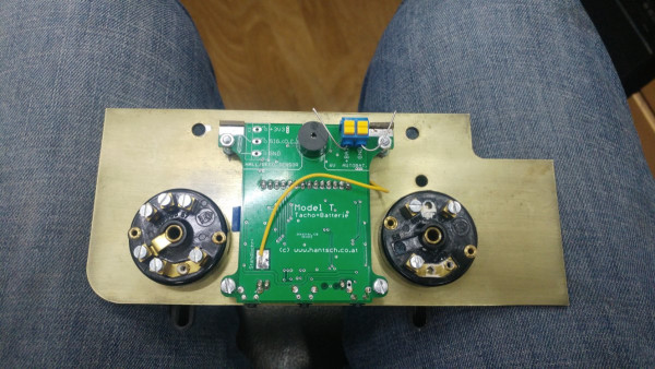 Dashboard from back side (without wiring)