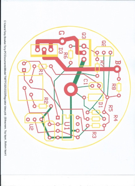 PCB layout for the Regulator