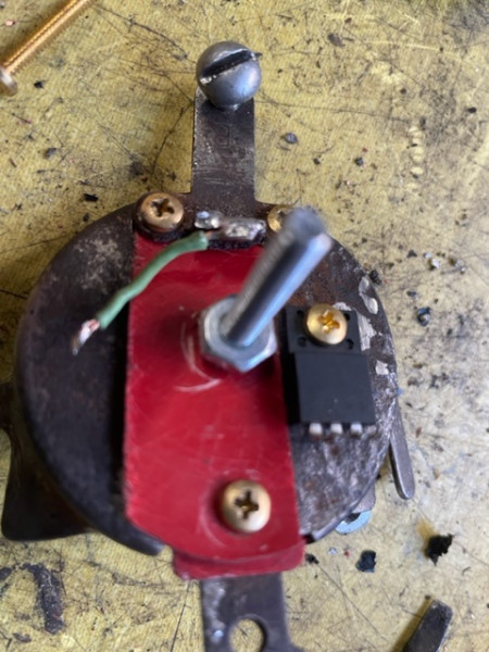 Diode on the cutout base.