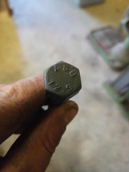 Screw head before machining