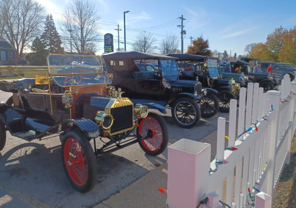 Parked at Tofts. Beautiful row of T's!