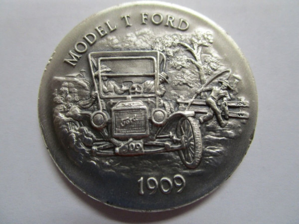 1909 MODEL T. FORD LONGINES SYMPHONETTE STERLING SILVER COIN 1.jpg
