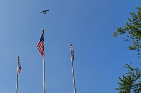 B25 fly over
