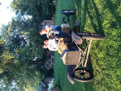Test drive by my son after we got it pieced together