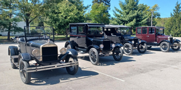 20240919_140459.jpg (344.36 KiB) Viewed 1313 times Jim's '26 Roadster, Mike's (our club Prez) '24, Art's '23, my '26 parked at the garden stop.
