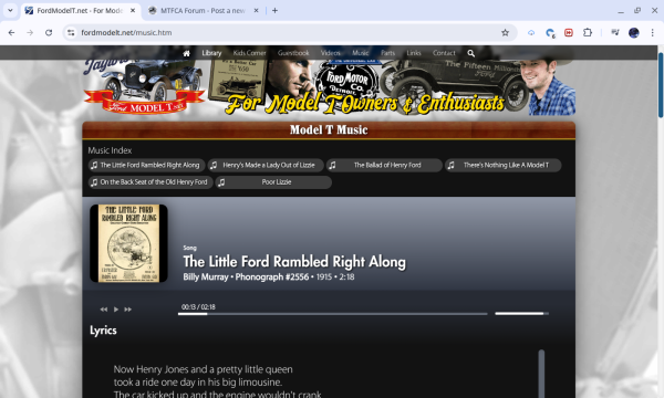 Screenshot_20250310_230003.png (895.32 KiB) Viewed 3538 times Music page screenshot from fordmodelt.net