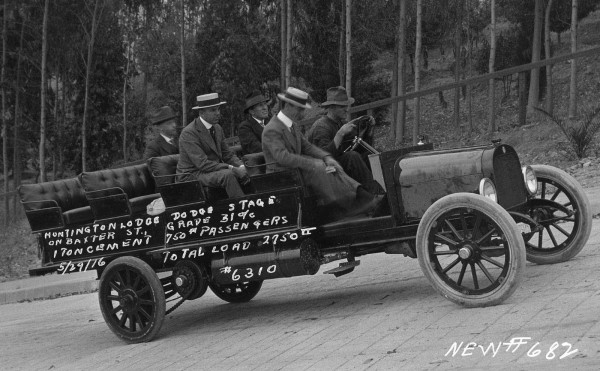 1916 Dodge truck for Shaver Lake going up Baxter St for testing  2.jpeg
