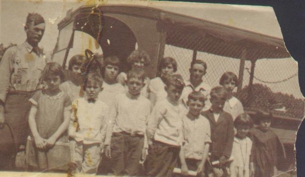 papa hughen and school bus 1925 (2).JPG