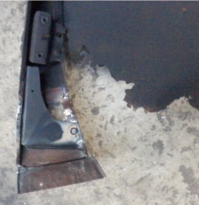 inside, with bracket (shown days before) installed