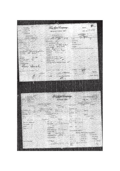 11150 Original Build sheet