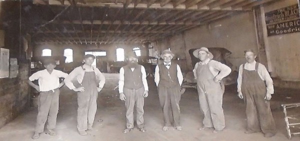 The boys down at the shop.JPG