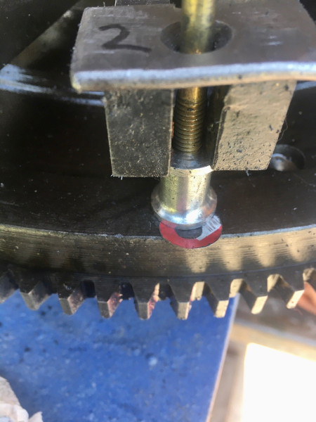 Shim being inserted