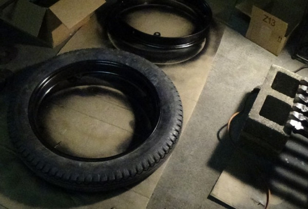 tire mounted