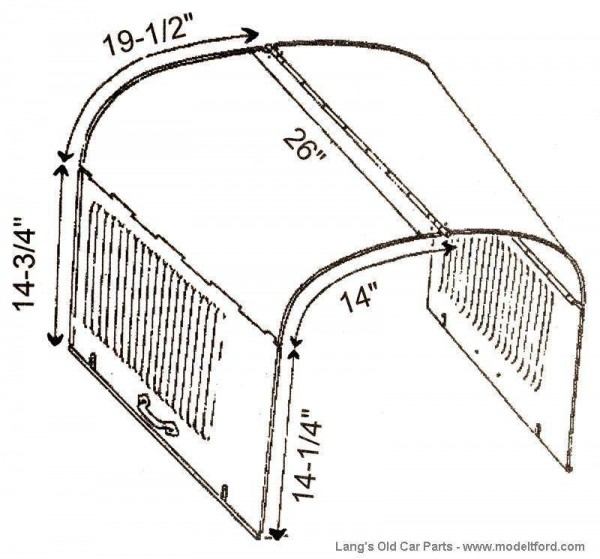 1926-27 car hood