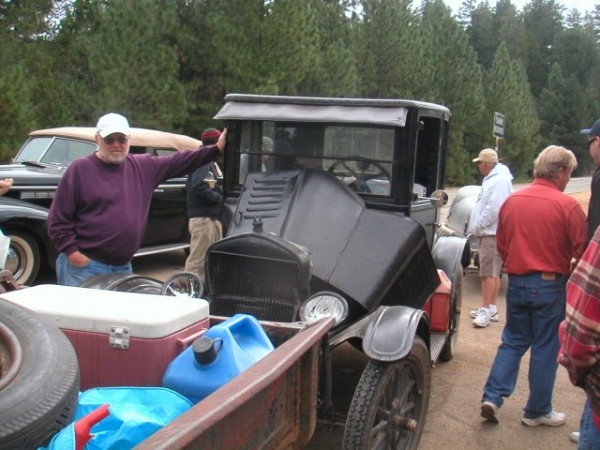 Rusty right where he stopped Lee's Coupe.