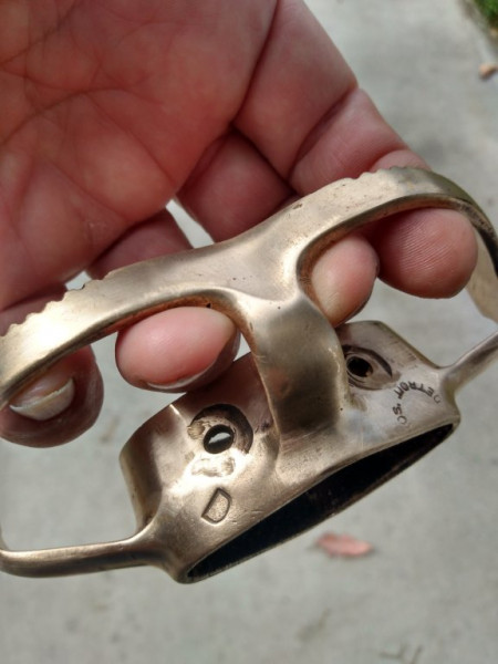 1913 brass steering column part